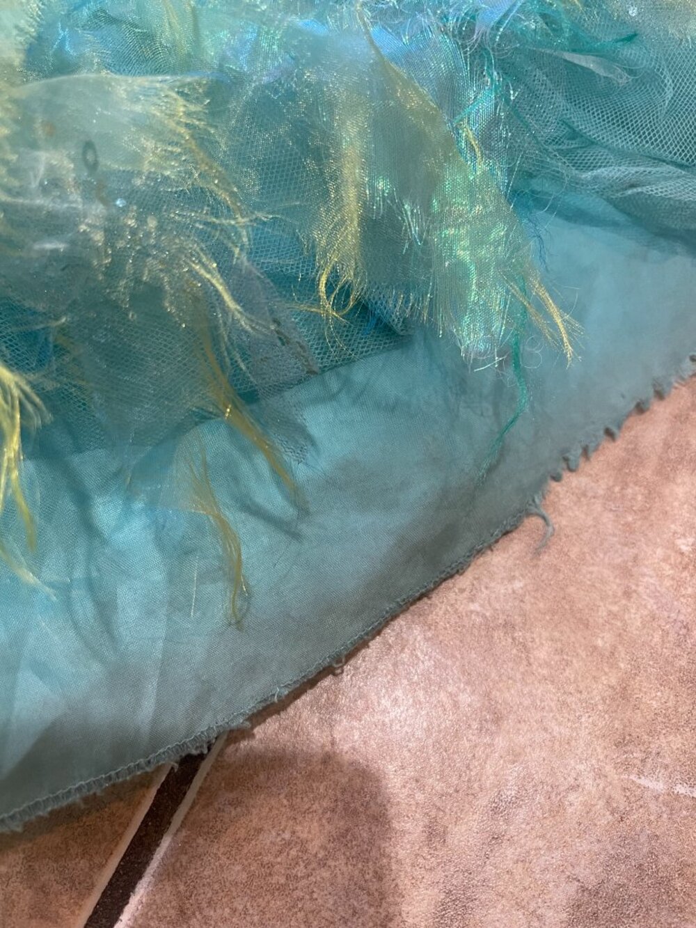 Disney Store Ariel Little Mermaid Deluxe Iridescent Costume Dress 5/6 - Picture 3 of 11
